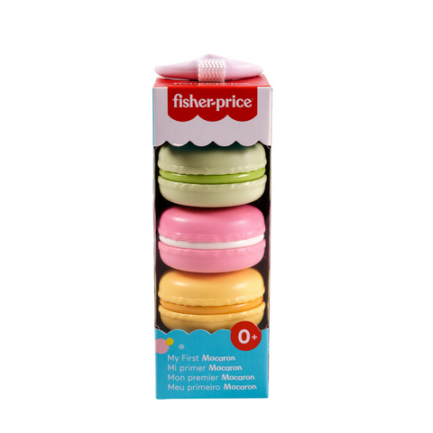 Fisher-Price My First Macaron Pretend Food Rattle Activity Toy